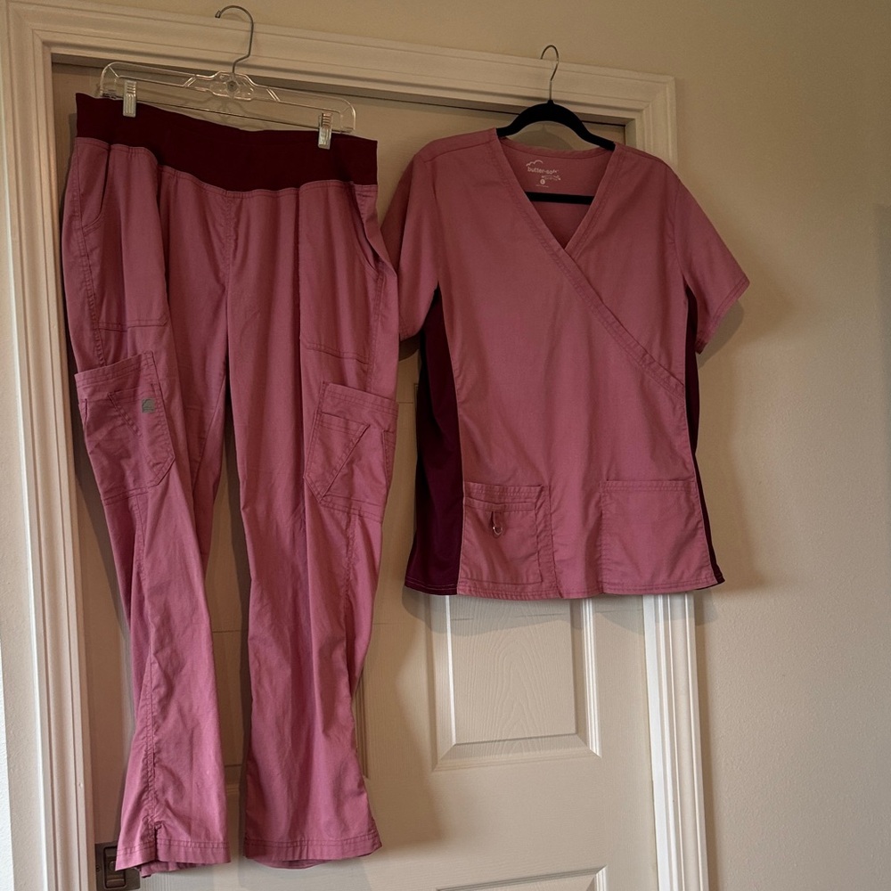 Uniform Advantage Pink Scrub Set
